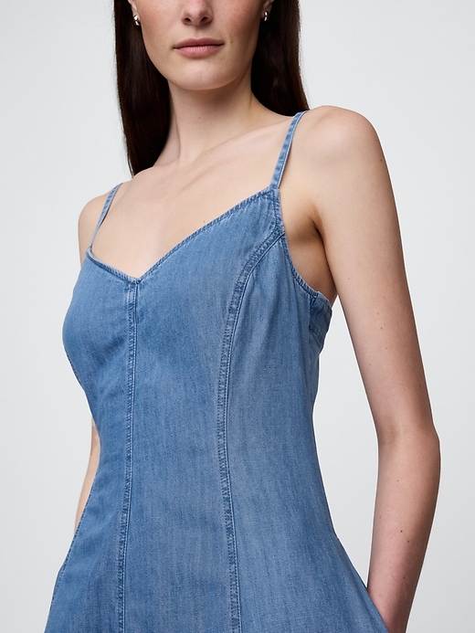 Image number 5 showing, Denim Maxi Dress