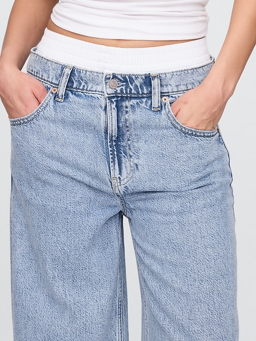 Image number 6 showing, Mid Rise UltraSoft Boxer Baggy Jeans