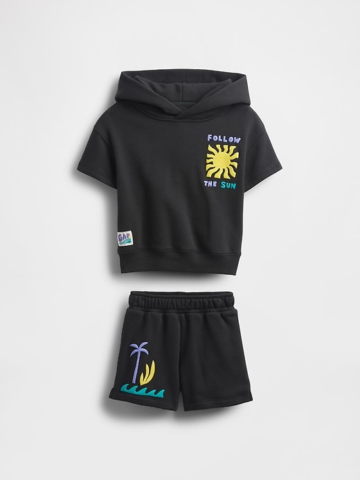 Image number 2 showing, Baby & Toddler VintageSoft Hoodie Outfit Set