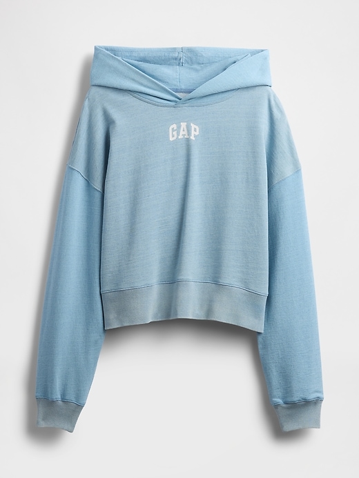 Image number 4 showing, French Terry Americana Cropped Hoodie