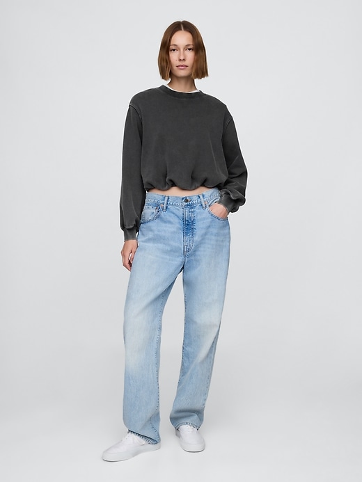 Image number 2 showing, Heavyweight French Terry Bubble-Hem Sweatshirt