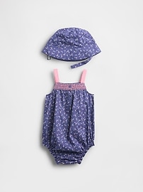 Baby Eyelet Bubble Outfit Set