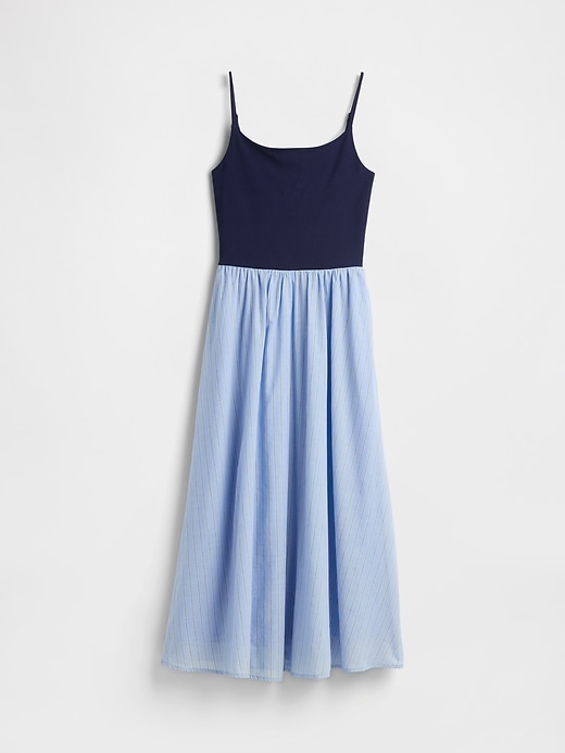 Image number 6 showing, Compact Jersey Mixed Media Maxi Dress