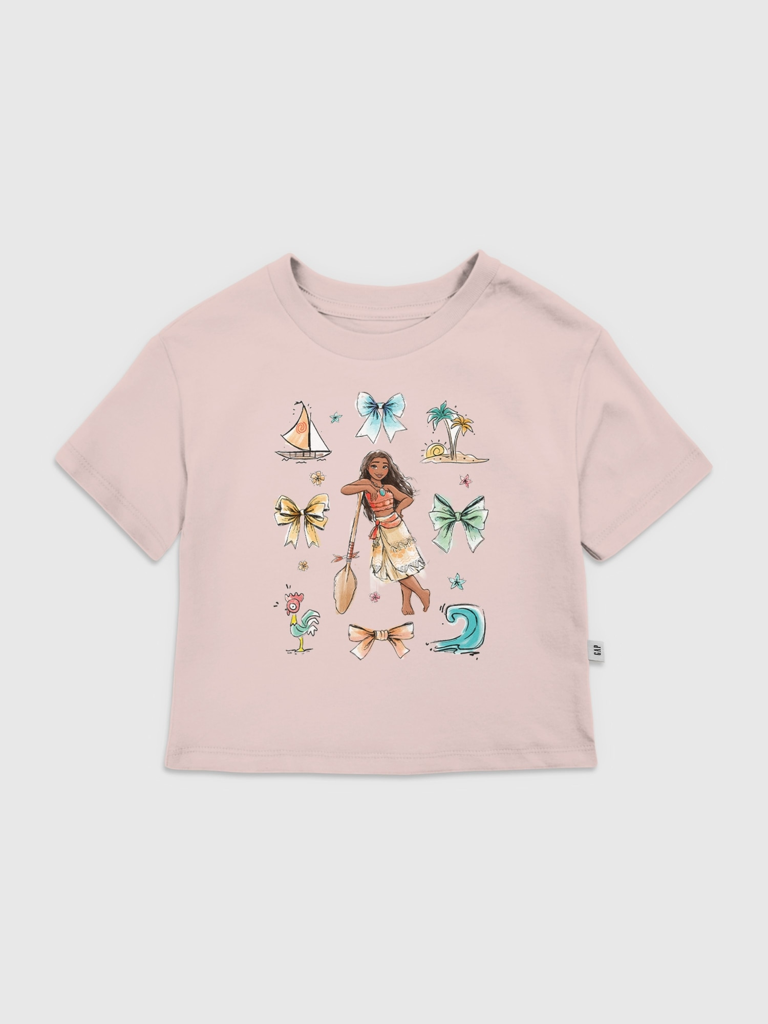 Toddler Disney Moana Bow Icons Graphic T-Shirt