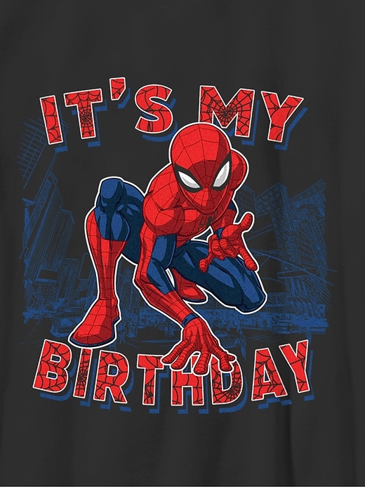 Image number 2 showing, Kids Spider-Man Birthday Graphic T-Shirt