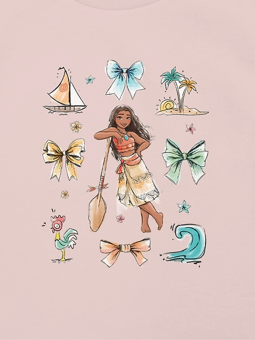Image number 2 showing, Toddler Disney Moana Bow Icons Graphic T-Shirt