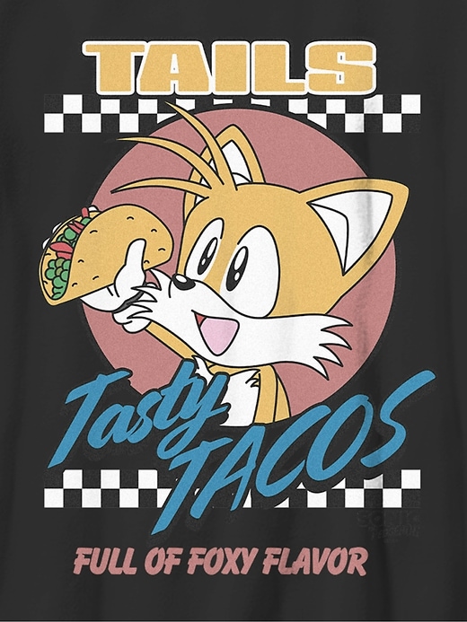 Image number 2 showing, Kids Sonic The Hedgehog Knuckles Pizza Graphic T-Shirt