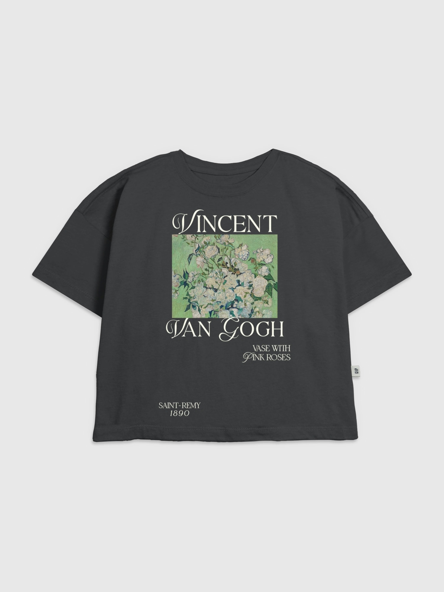 Kids Van Gogh Pink Roses Graphic T-Shirt