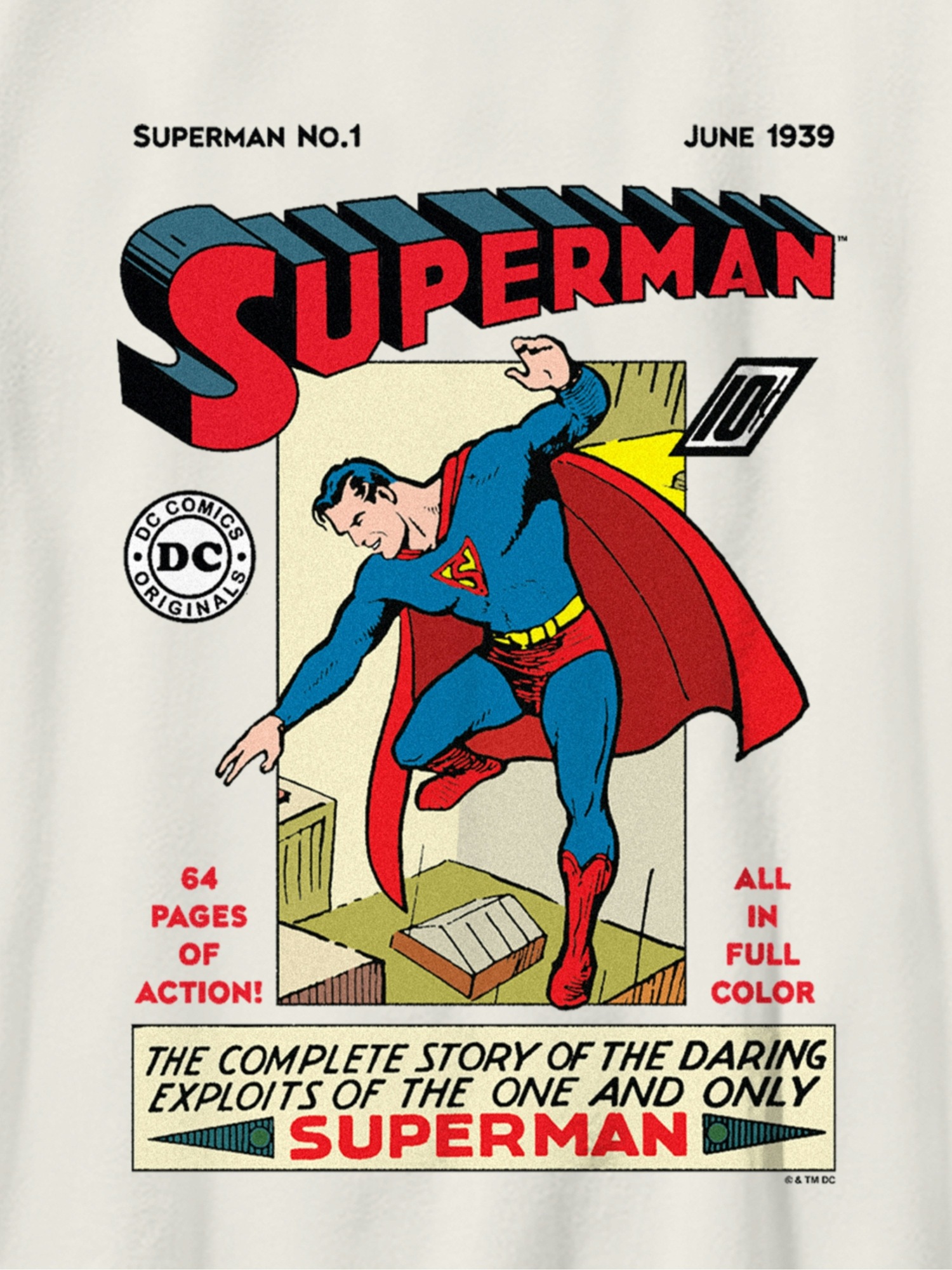 Gap Kids Superman Vintage Comic Graphic T-Shirt — фото 2