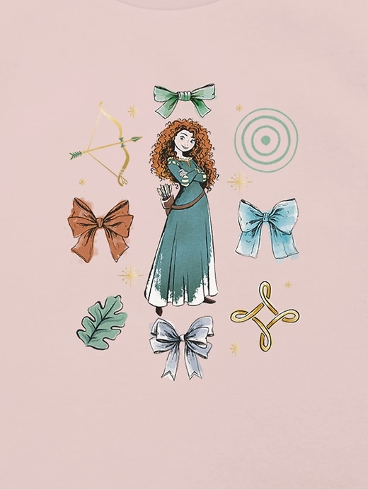 Image number 2 showing, Toddler Disney Merida Bow Icons Graphic T-Shirt