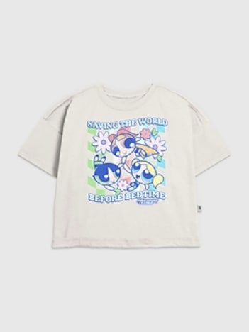Kids Powerpuff Girls Groovy Graphic T-Shirt