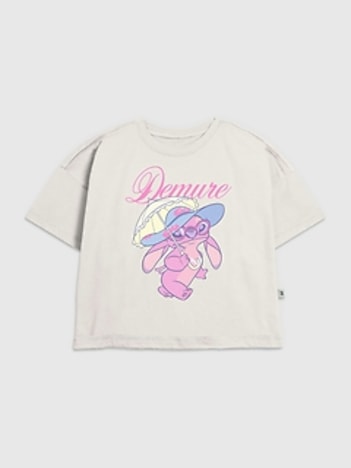 Kids Disney Demure Stitch Graphic T-Shirt