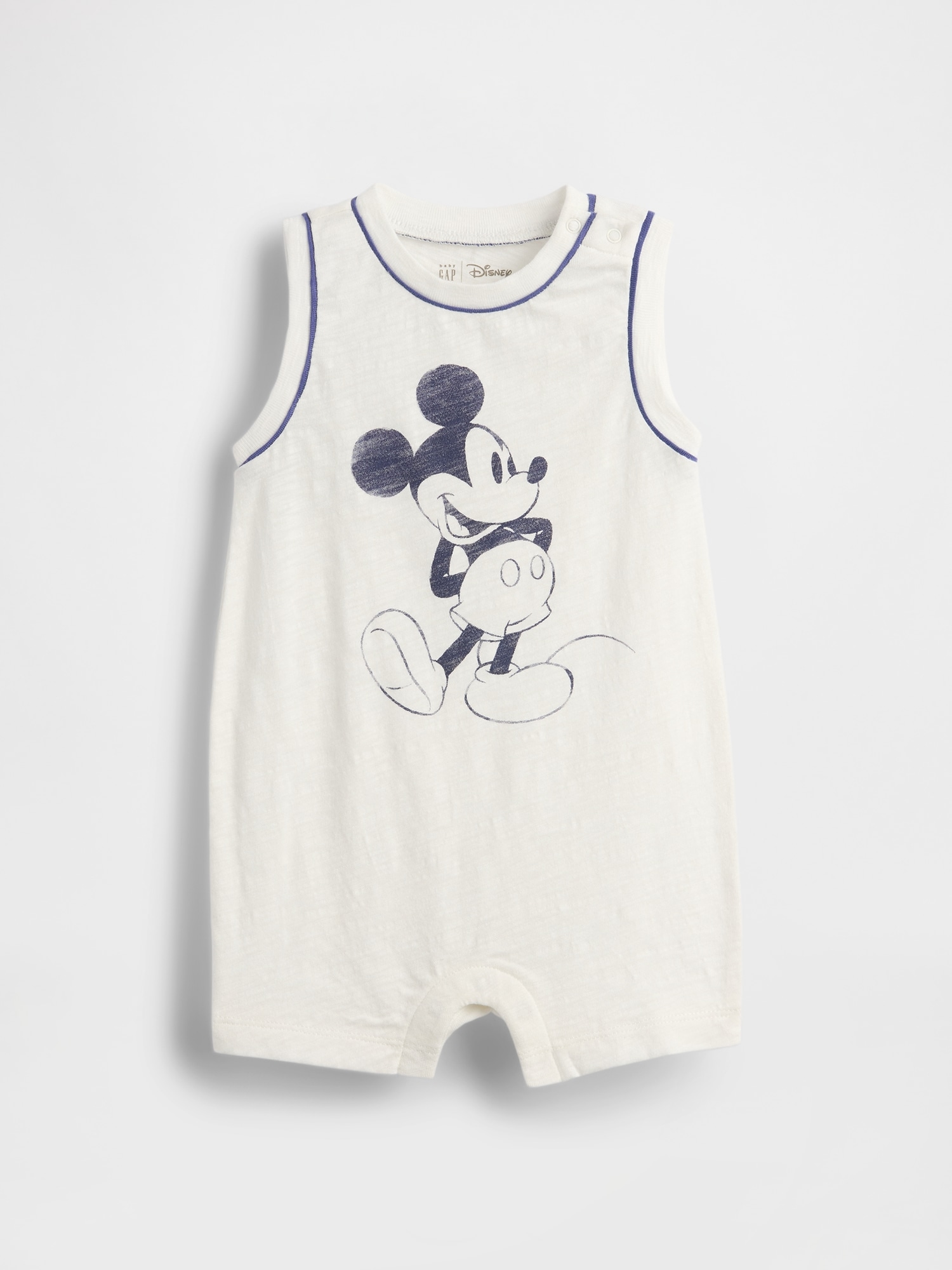 Gap × Disney Baby Organic Cotton Mickey Mouse Shorty One-Piece