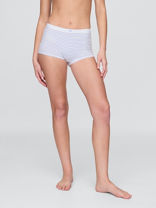 Image number 1 showing, Organic Stretch Cotton High Rise Shorty