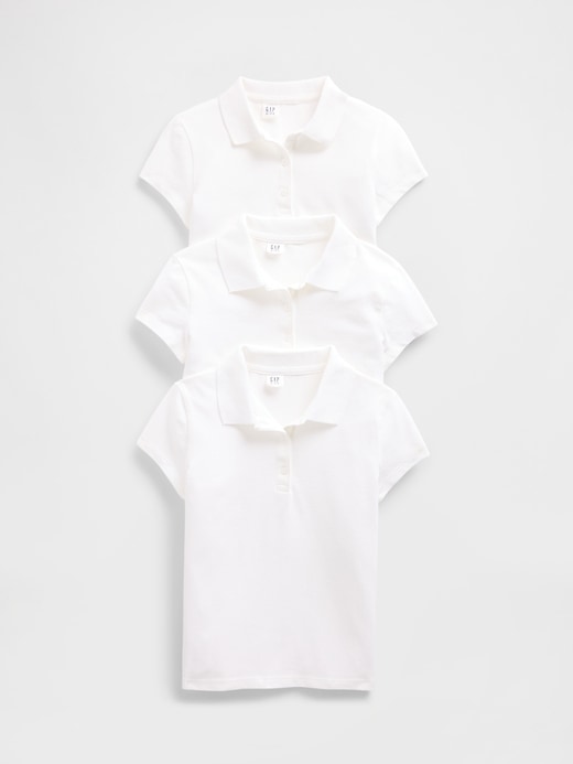 Image number 1 showing, Kids Uniform Polo Shirt (3-Pack)