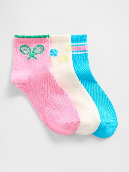 View large product image 1 of 1. Kids Quarter Crew Socks (3-Pack)