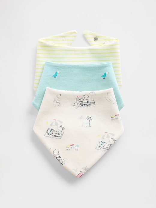View large product image 1 of 1. Baby Organic Cotton First Favorites Bandana Bib (3-Pack)