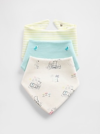 View large product image 1 of 1. Baby Organic Cotton First Favorites Bandana Bib (3-Pack)