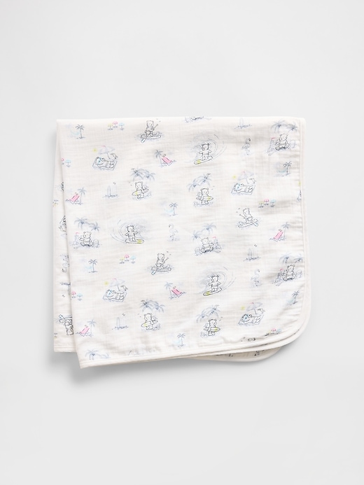 View large product image 1 of 1. Baby Crinkle Gauze Brannan Bear Blanket