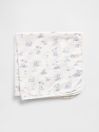 View large product image 1 of 1. Baby Crinkle Gauze Brannan Bear Blanket