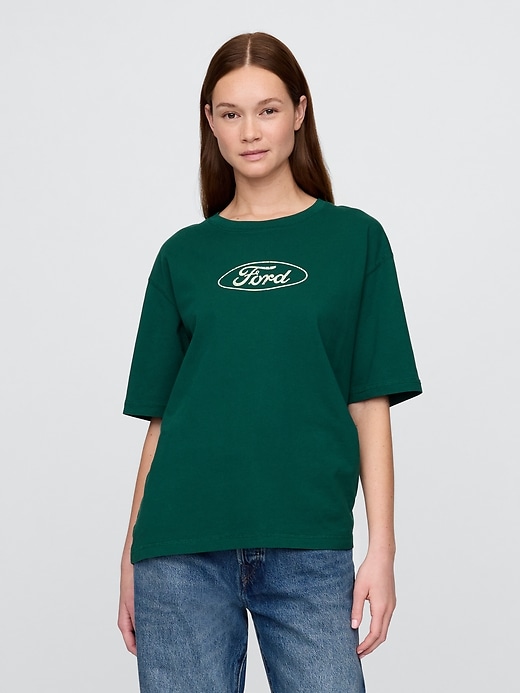 Image number 5 showing, Heavyweight Cropped Ford Graphic T-Shirt