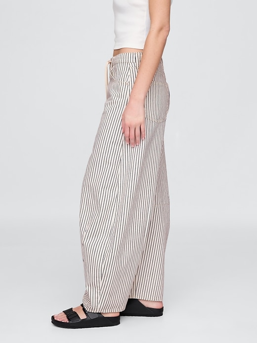 Image number 3 showing, High Rise Denim Stripe Horseshoe Jeans