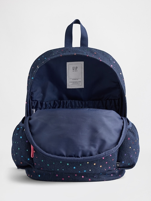 Image number 2 showing, Kids Denim Backpack