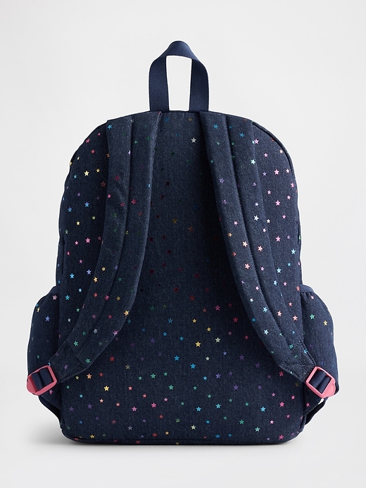 Image number 3 showing, Kids Denim Backpack