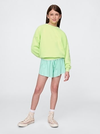 Kids Butterfly-Hem Run Shorts