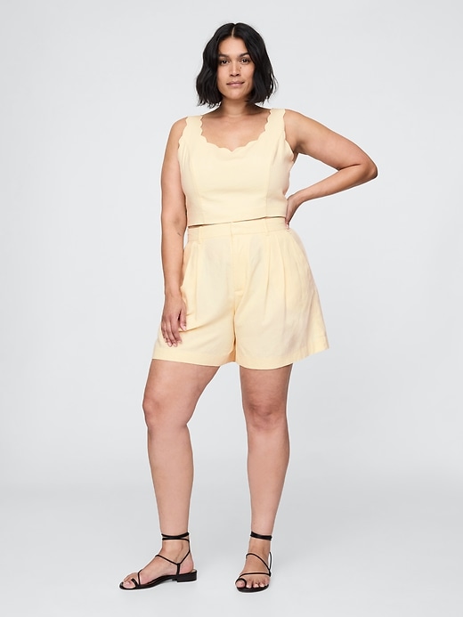 Image number 5 showing, 365 High Rise Linen-Blend Shorts