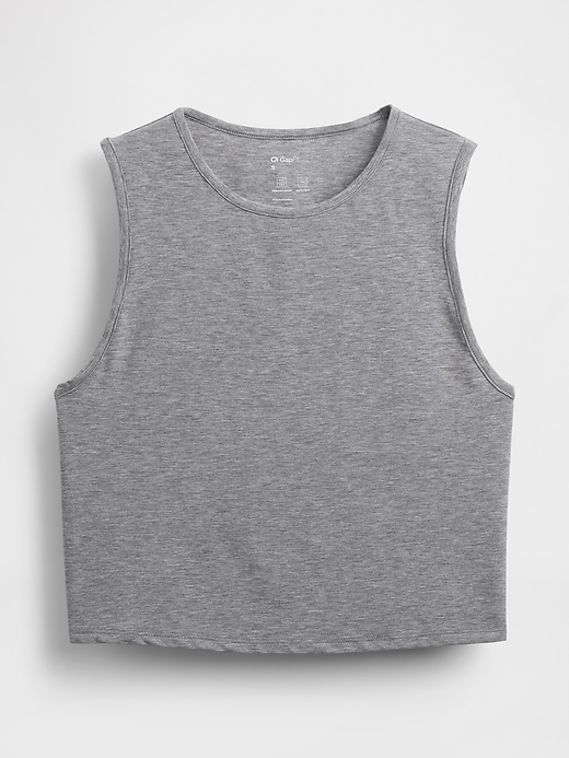 Image number 3 showing, GapFit Breathe Cropped Muscle Tank Top