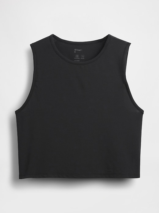 Image number 3 showing, GapFit Breathe Cropped Muscle Tank Top