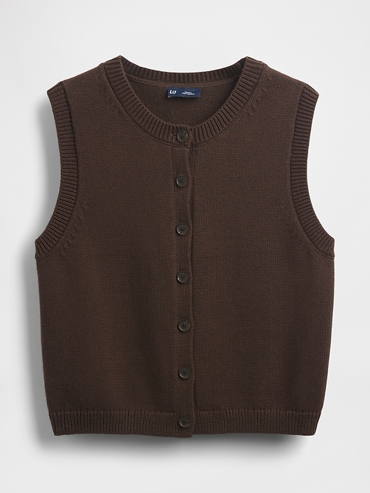 Image number 4 showing, Cropped Cardigan Sweater Vest