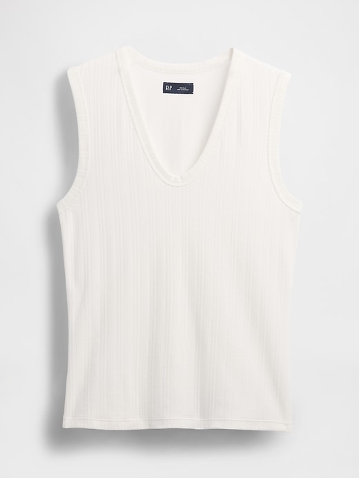 Image number 4 showing, Sheer Modern Rib Tank Top