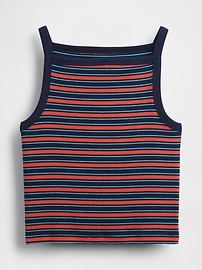 Modern Apron-Neck Crop Tank Top