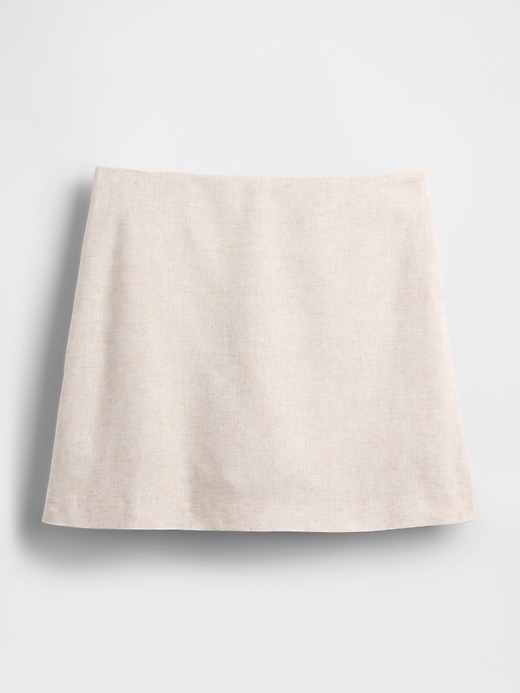 Image number 4 showing, Linen-Blend Mini Skort