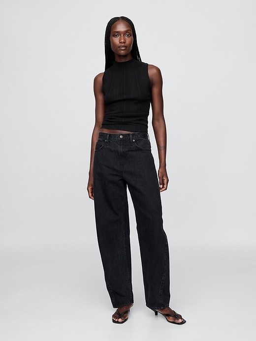 Image number 2 showing, Mockneck Rib Tank Top