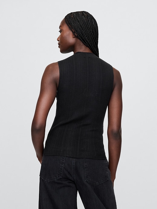 Image number 3 showing, Mockneck Rib Tank Top