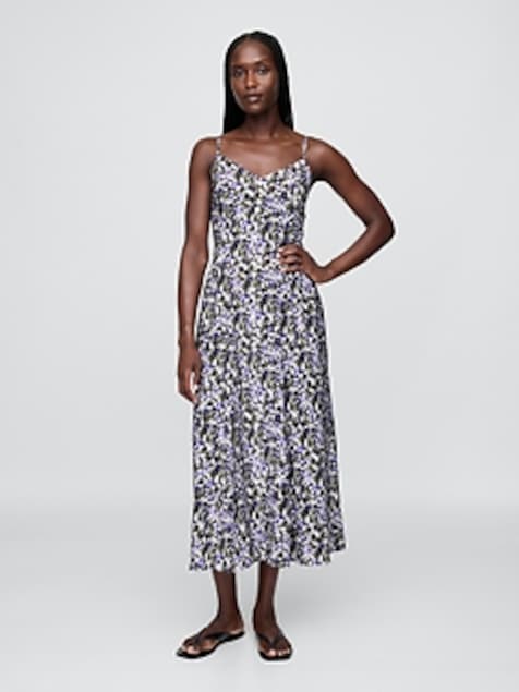 Floral V-Neck Maxi Dress
