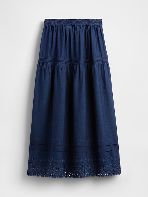 Image number 5 showing, Gap × DÔEN Eyelet Midi Skirt