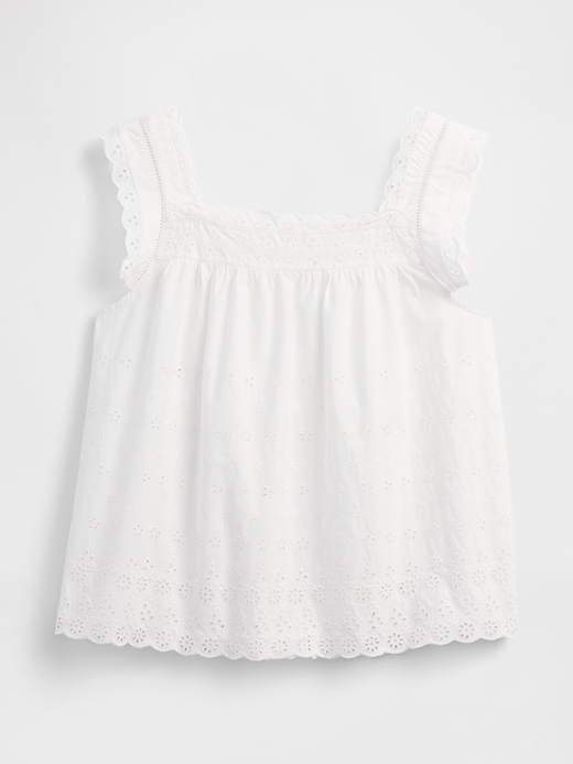 Image number 6 showing, Gap × DÔEN Eyelet Top