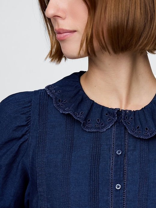 Image number 4 showing, Gap × DÔEN Eyelet Shirt