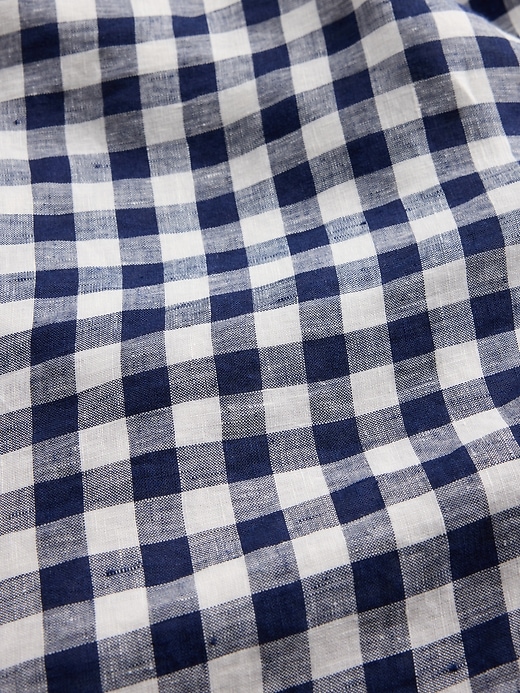Image number 5 showing, Gap × DÔEN 100% Linen Gingham Midi Dress