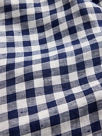 Gap × DÔEN 100% Linen Gingham Maxi Dress