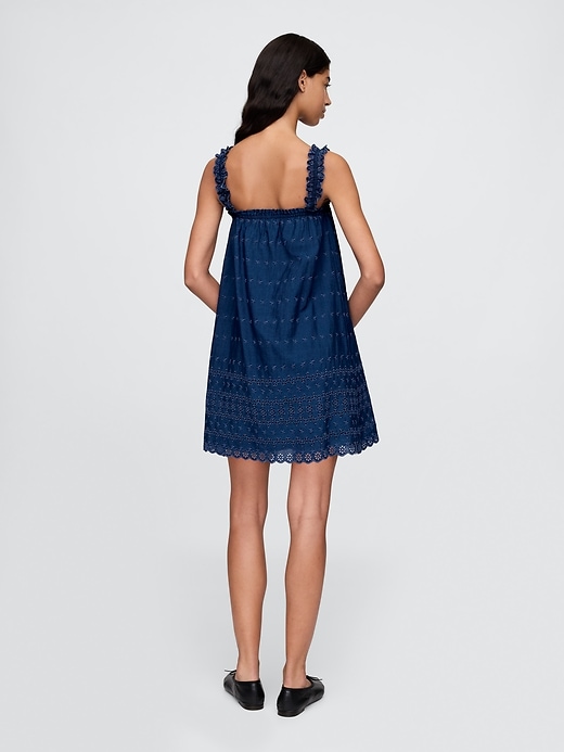 Image number 3 showing, Gap × DÔEN Eyelet Shift Mini Dress
