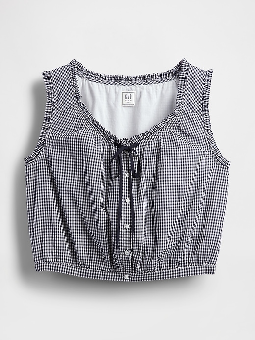 Image number 6 showing, Gap × DÔEN Gingham Cropped Tank Top