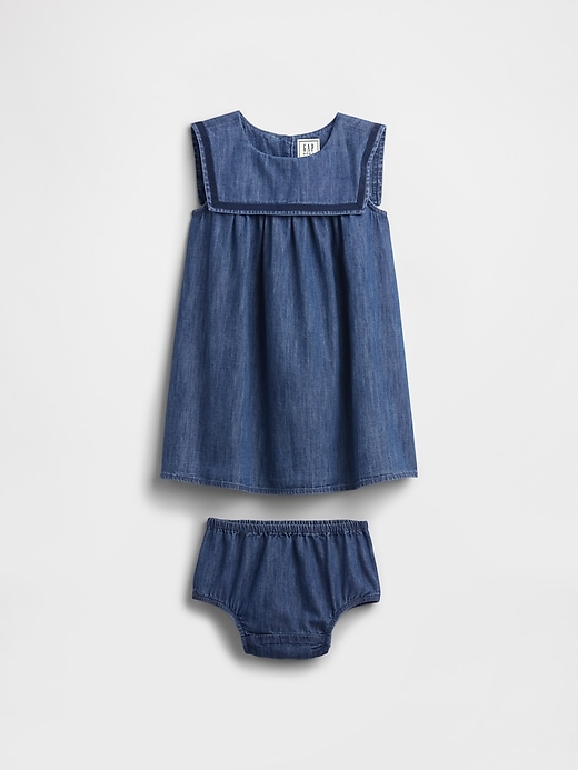 Image number 4 showing, Gap × DÔEN Baby & Toddler Denim Sailor Dress