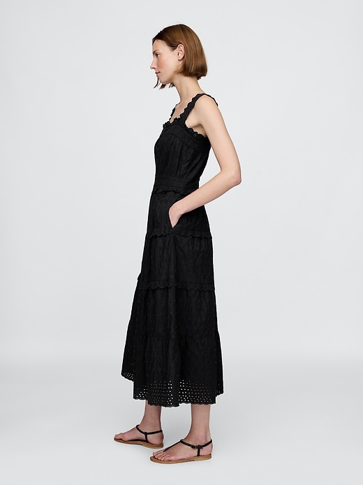 Image number 2 showing, Gap × DÔEN Eyelet Midi Dress
