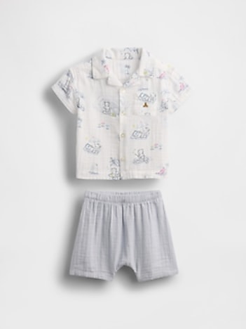 Baby Crinkle Gauze Outfit Set
