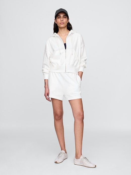 Image number 3 showing, Heavyweight French Terry Oversized Zip Wedge Hoodie